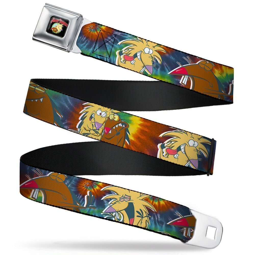 5893 Seatbelt Belt - Daggett & Norbert Poses2 Tie Dye - 1.0" Wide - 20-36